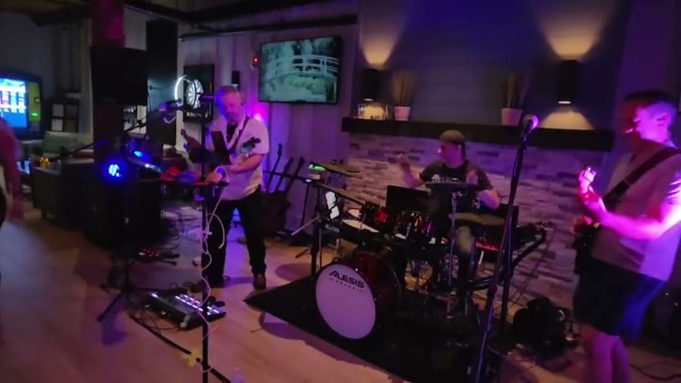 Full band at the bar
